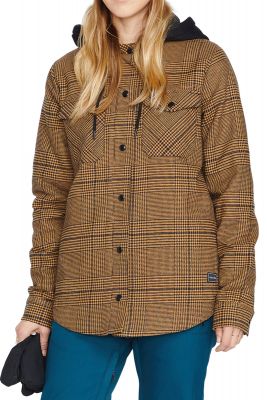 Volcom Wms Hooded Flannel Jacket 