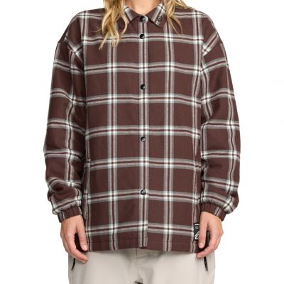 Volcom W Insulated Riding Flannel Jacket