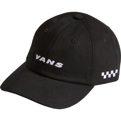 Vans Youth Check Side Curved Bill Jockey Cap - Black