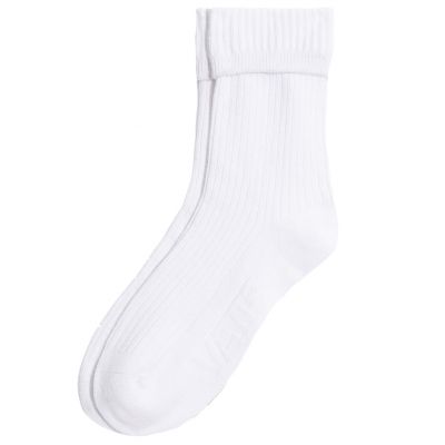 Vans Wms Cuff it Half Crew Socks (6.5-10) - White