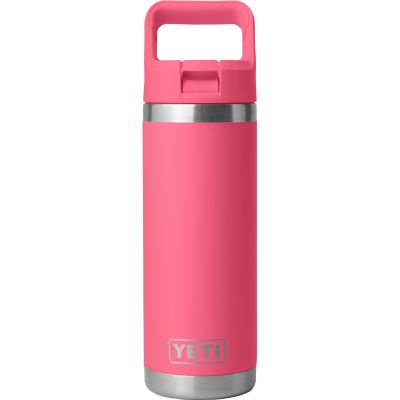 YETI Insulated Water Straw Bottle Rambler 18oz - Tropical Pink