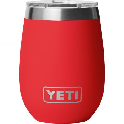 YETI Wine Tumbler Rambler Ceramic Lining 10oz - Rescue Red