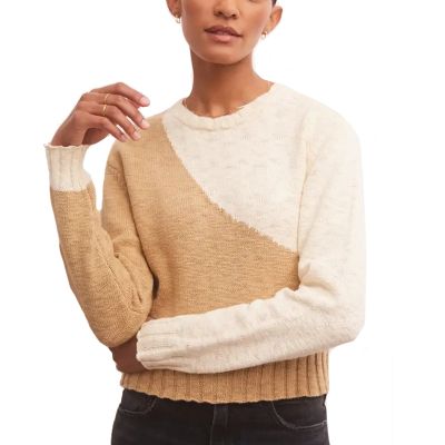 Z Supply Wms Nadira Colorblock Sweater 