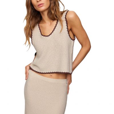 Zsupply Yessenia Whipstitch Tank Linen