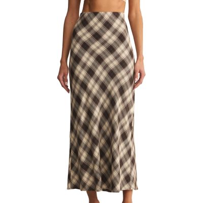 Zsupply Europa Plaid Midi Skirt