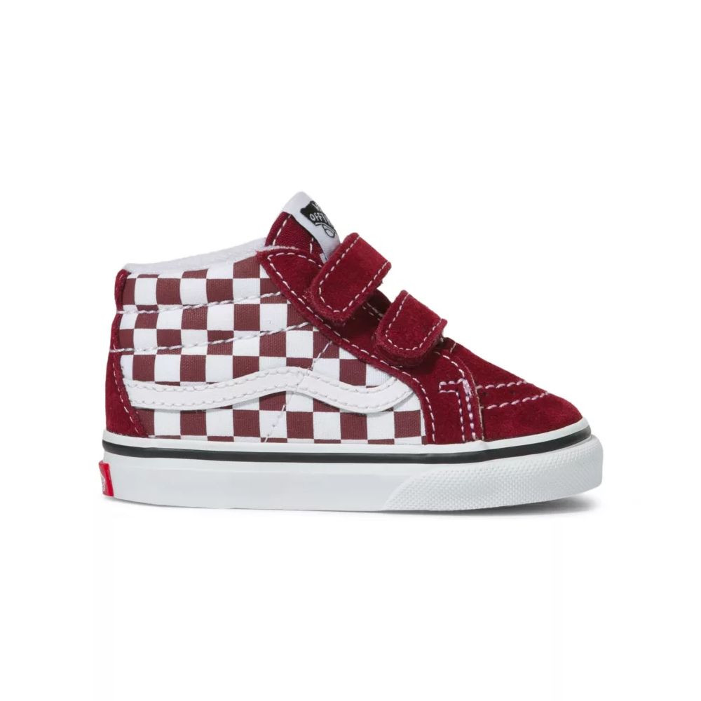 kids checkerboard vans