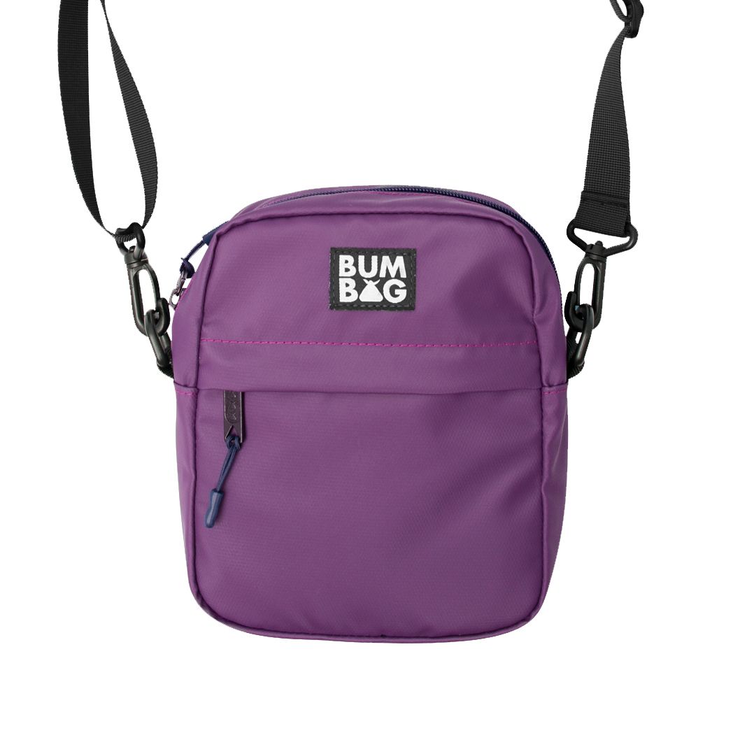 purple bum bag
