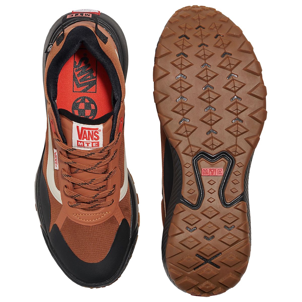 Vans MTE Crosspath hiking boots displaying advanced grip pattern and technical construction