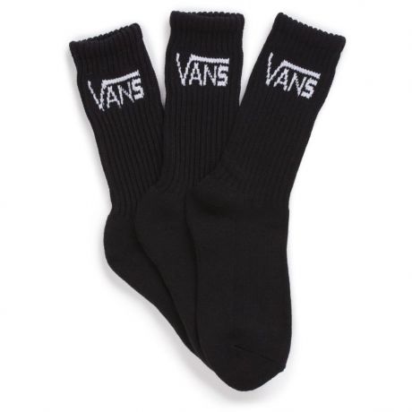 Vans Kids Classic Crew Size 10-13.5 Socks [3PK] - Black