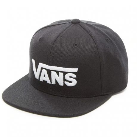 Vans Boys Drop V II Snapback Cap - Black/White