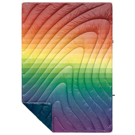 Rumpl Original Puffy Printed Blanket - Rainbow Fade