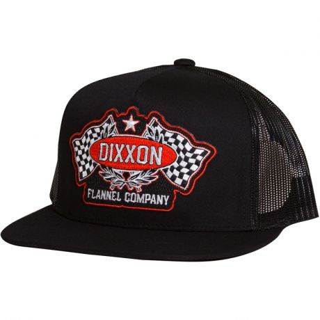 Dixxon Checker Crest Snapback Cap - Black