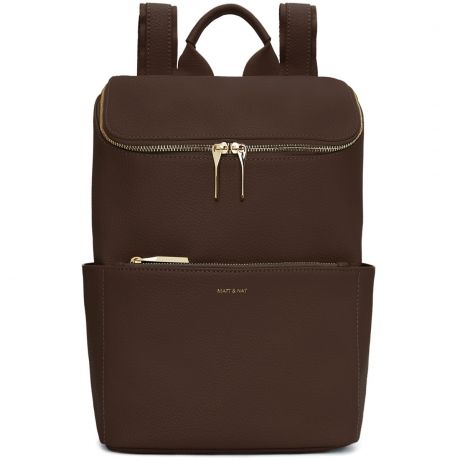 Matt & Nat [Purity Collection] Brave Backpack - Chocolate