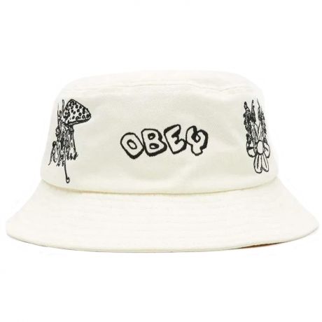 Obey Helpers Bucket Hat - White