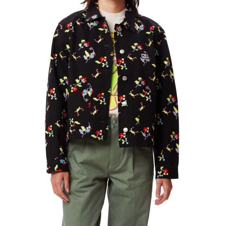 Obey Wms Floral Chore Jacket