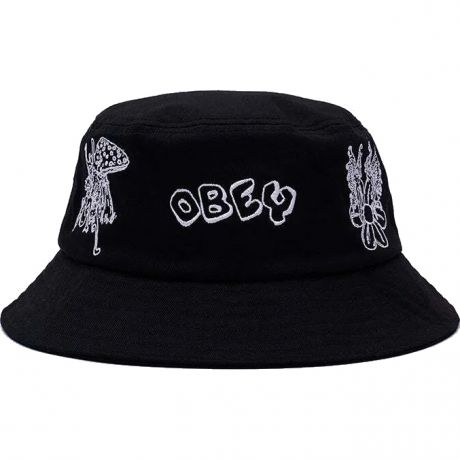 Obey Helpers Bucket Hat - Black