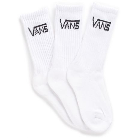 Vans Kids Classic Crew Size 10-13.5 Socks [3PK] - White
