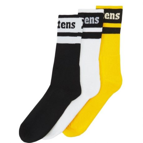 Dr.Martens Athletic Socks [3 Pack] - Black/White/Yellow