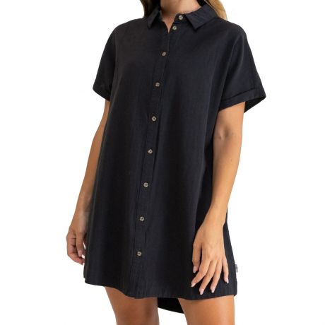 Rhythm Wms Classic Linen Shirt Dress