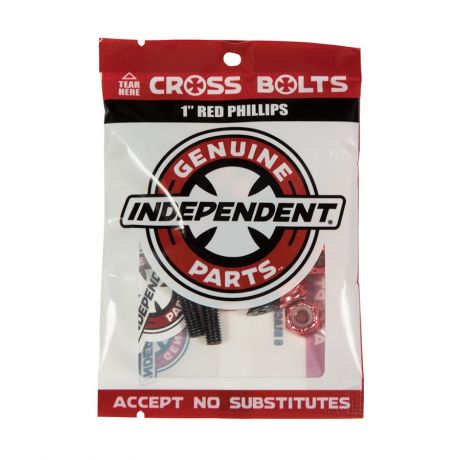 Indy Hardware Phillips 1" - Black/Red