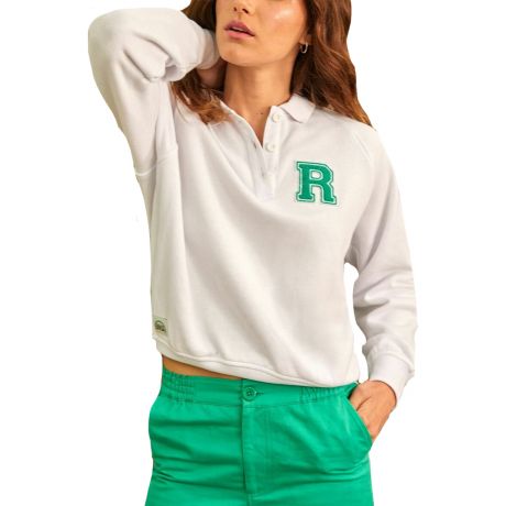 RVCA Wms Love All Long Sleeve Polo Shirt