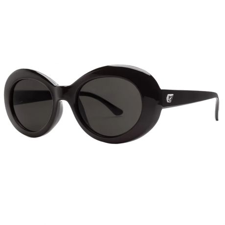 Volcom Wms Stoned Sunglasses Gloss Black  - Gray Lens