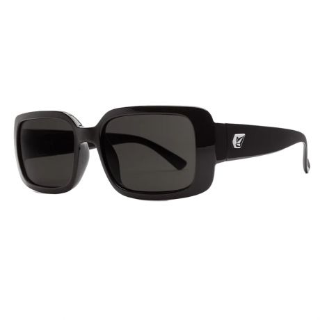 Volcom Wms True Sunglasses Gloss Black - Gray Lens