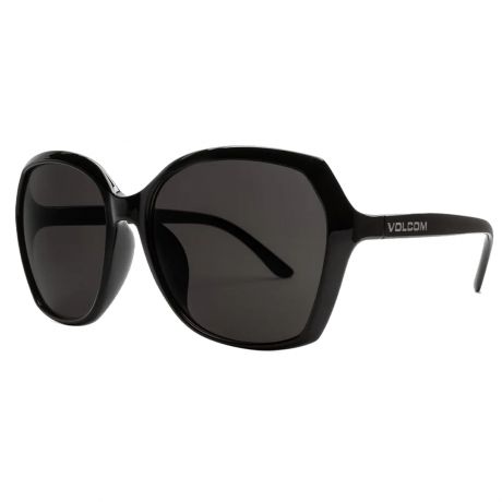 Volcom Wms Psychic Sunglasses Gloss Black - Gray Lens