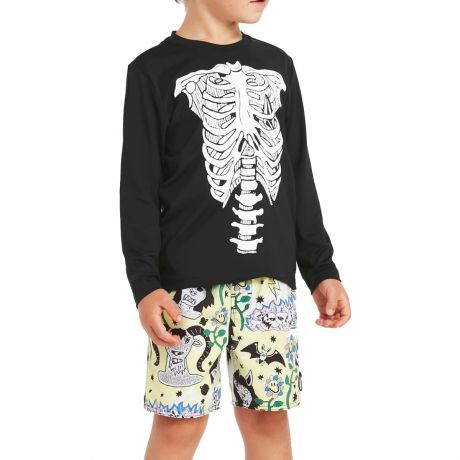 Volcom Kids Skeleton Long Sleeve UPF 50 Rashguard 