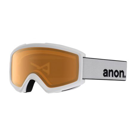 Anon Helix 2.0 Goggles (Non-Mirror) - White w/ Amber