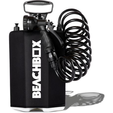 BeachBox Shower Tank + Shower Mount - Black