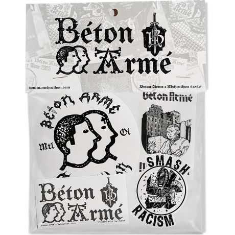 Mehrathon x Béton Armé - Smash Racism Stiker Pack