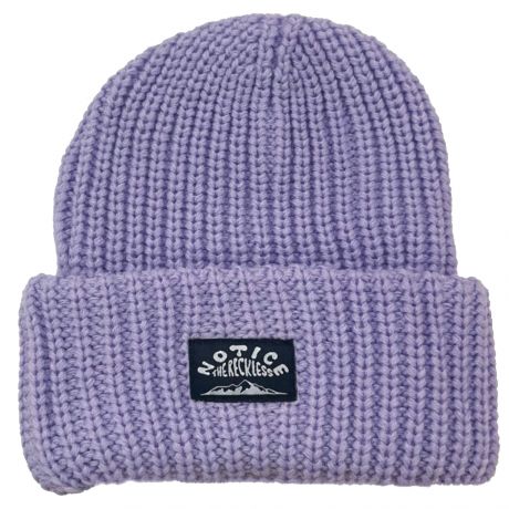 Notice The Reckless Big Lilac Beanie