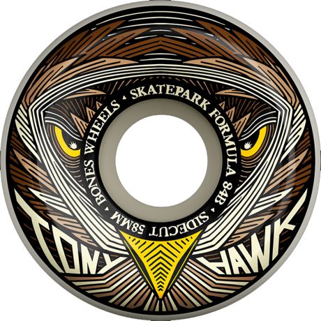 Bones SPF Hawk Night Hawk Sidecuts Wheels 84B/58mm