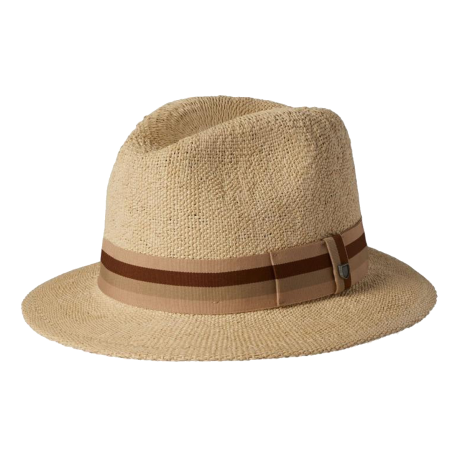 Brixton Roma Straw Fedora Hat 