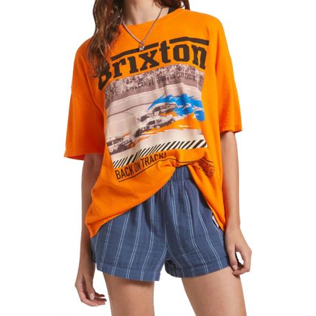 Brixton Wm Back On Track Oversized Boyfriend Tee