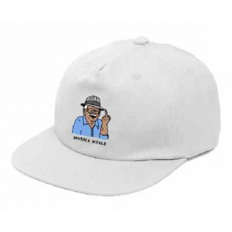 Brother Merle Flat Unstructured Hat - Hector White
