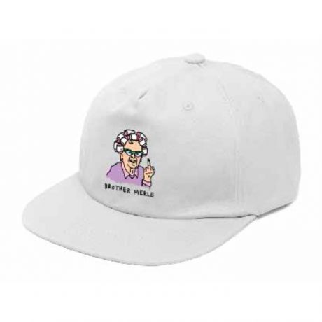 Brother Merle Flat Unstructured Hat - Betty Retro White