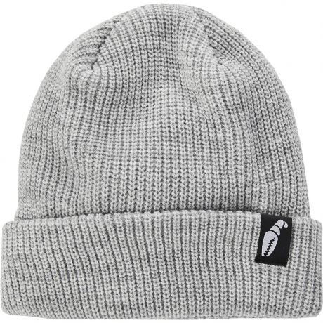 Crab Grab Claw Label Beanie - Heather Grey