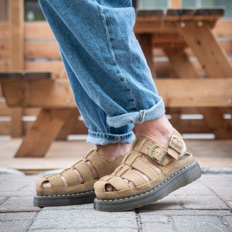 Dr.Martens W Wrenlie Bronx Suede Sandal 