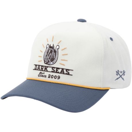 Dark Seas Corral Snapback - Off-White/Blue