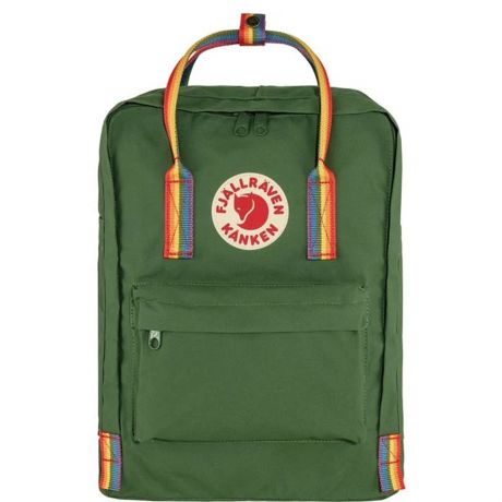Fjällräven Kanken Rainbow Backpack [16L] - Spruce Green-Rainbow Pattern
