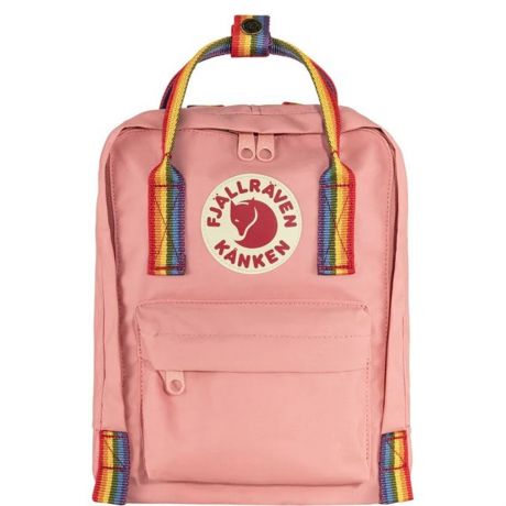 Fjällräven Kanken Rainbow Mini  Backpack [7L] - Pink-Rainbow Pattern