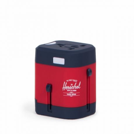 Herschel Travel Adapter - Navy/Red