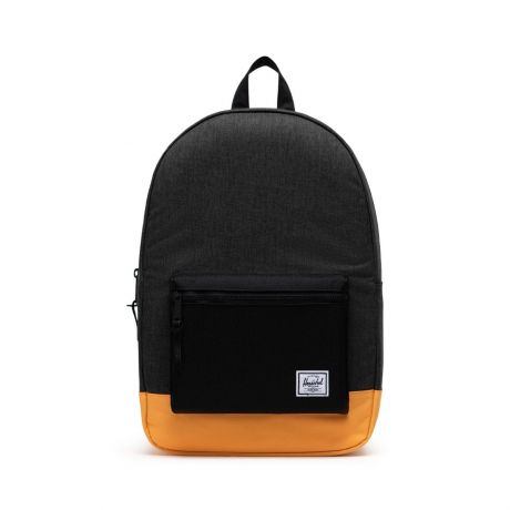 Herschel Settlement Backpack [23L] - Black Crosshatch/Black/Blazing Orange