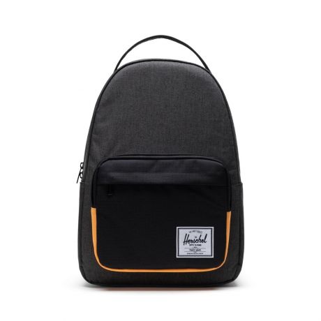Herschel Miller Backpack [32L] - Black Crosshatch/Black/Blazing Orange