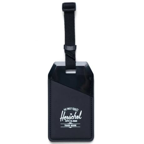Herschel Luggage Rubber Tag - Black Matte/Glossy