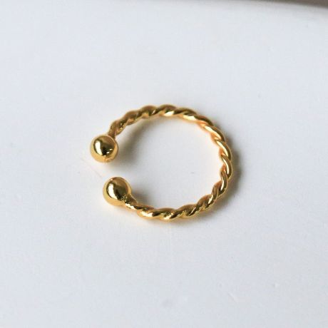Horace Ear Cuff Torsadé - Or