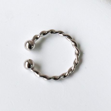 Horace Ear Cuff Torsadé - Argent