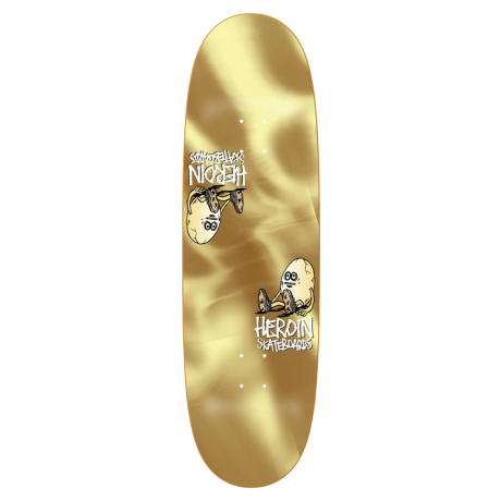 Heroin Skateboards Symmetrical Egg Gold - 9.25"